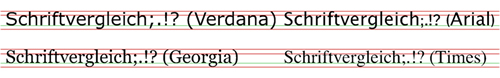 schriftartenvergleich